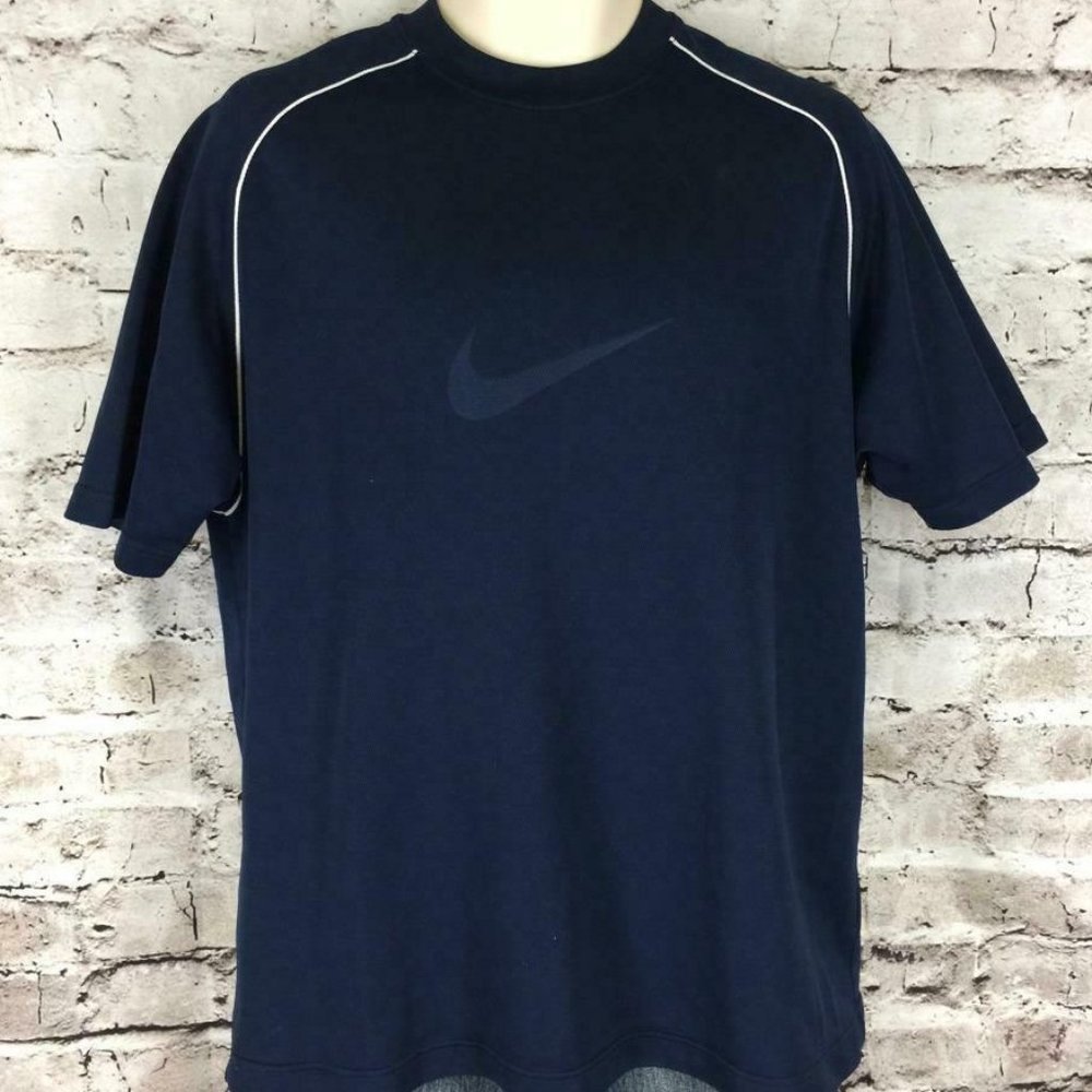 Mens Nike M Shirt Navy Blue Pullover Medium